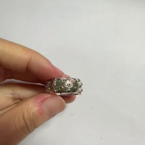 Huitan Chic Ring with Rainbow Cubic Zirconia Women’s Trendy Daily Party Jewelry Gift Statement Accessories for Female