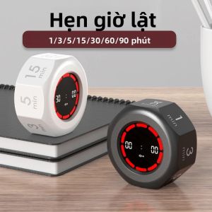 Đồng Hồ Đếm Ngược Flip Timer Mini 90 Phút Với Cảm Biến Trọng Lực 7 Công Cụ Quản Lý Thời Gian Cài Sẵn Cho Nhà Trường Học Văn Phòng Nhà Bếp