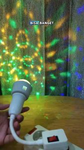 7W Lampu Menari Mengikuti Musik & Lampu TikTok Dengan Sensor Suara/Disko Lampu/Disco Lampu