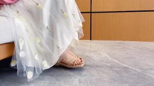 713-1 PVC Wonderly Sandal Tali Wanita Wedges