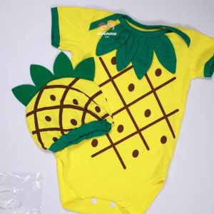 Jumper Bayi Baju Anak Bayi Baby Set Topi Motif Buah Lucu Halus Karakter 0-12 bulan Newborn Laki Laki Perempuan Karakter