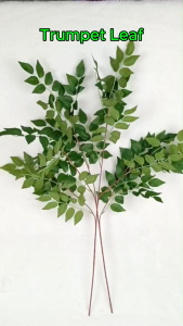 Artificial Trumpet Leaf 98cm / Daun Hijau Hiasan Tiruan Panjang / Long Green Leaves Tropical Plant Rumah Deco Home Decoration Wedding Pelamin Indoor Outdoor