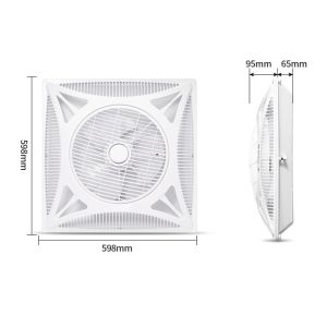Ceiling Fan Heavy Duty Ceiling Fans For Living Room With Remote Control Conceal 360° Air Circulation Fan Embedded Ceiling Fan Wall Mounted Electric Fan For Home Office School