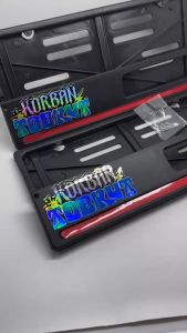 TEMPAT PLAT NOMOR MOTOR COVER TEMPAT DUDUKAN 1 SET / RUMAH PLAT NOMOR HONDA LIS MERAH + STIKER HOLOGRAM KORBAN TOBRUT BISA BELI SATUAN DAN SEPASANG Motorcycle