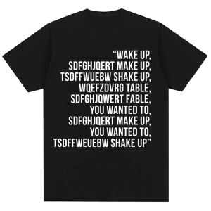 Sanrio | Wake Up System of A Down Chop Suey T Shirt Men Women Fashion Rock Band Hip Hop Vintage T-shirt Oversized Casual Cotton T Shirts