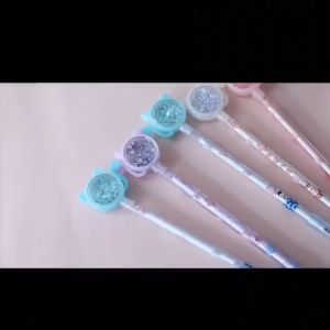 Gratis Ongkir - Pulpen Gel Motif Karakter Kelinci Bunga Lucu / Pena Gel / Stationary Sekolah