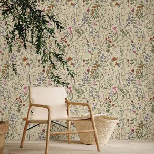 Peel and Stick Farm Floral Wall Wallpaper Wildwood Wallpaper Floral Wallpaper Daisy Self Adhesive Stick On Wallpaper Wall Stick Removable Wallpaper