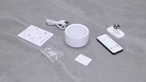 BALDR | 3 color temperature LED timed remote control night cross-border remote control charging household ornament lighting circular rot