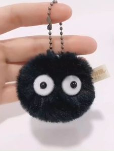 Small Briquettes Keychain Pendant Hayao Miyazaki Spirited Away Girl Cute Elf School Bag Chain