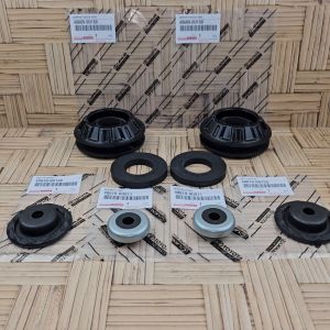 KARET SUPPORT SHOCK DEPAN + BEARING + TATAKAN + KARET PEREDAM ALL NEW YARIS VIOS 2014 SAMPAI 2017 1SET