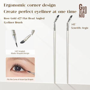 GUOXIAONIU Angle Eyeliner Brush Ultra-thin Flat Head Detail Brush Novice Lightweight Fine Eyeliner Makeup Brush