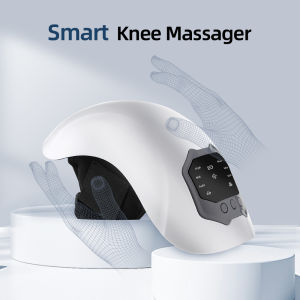 Electric Airbag Knee Massager Wireless Red Light Heated Knee Pad Brace Support 3 Temperatures Hot Compress Timer Knee Pain Relief LCD Display Rechargeable