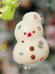 Đồ tchơi thủ công DIY rang trí giáng sinh noel bằng chất liệu dẻo hãng TOI cây thông tất người tuyết