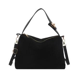 Womens Retro Frosted Suede Crossbody Bag Versatile Underarm Tote Handbag New Single Shoulder Bag for All Seasons