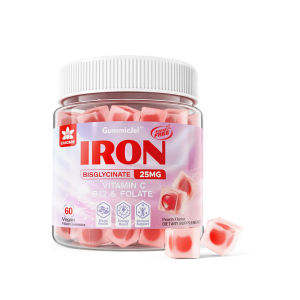 Lilicare Vegan sắt Gummies với vitamin C 100mg củ cải đường vitamin B12 folate cho phụ nữ bổ sung