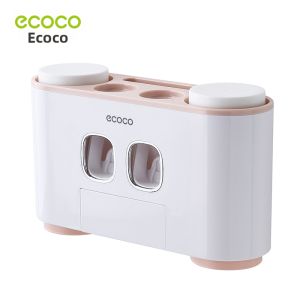 ecoco | Automatic Toothpaste Dispenser Organizer Wall-Mounted Set