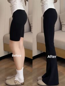 YAYANGREN | Black Shape Slimming Plus Size Trouser Flared