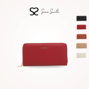 Sara Smith Ladies Full Zipper Long Purse - Multi Color SM 014