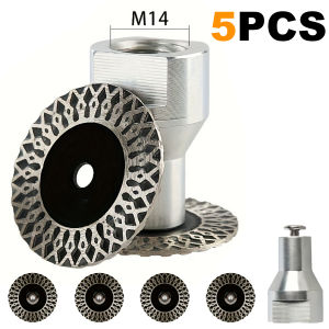 5pcs 40mm Diamond Saw Blades with Removable Flange M14 for Granite Marble Concrete Ceramic Porcelain
