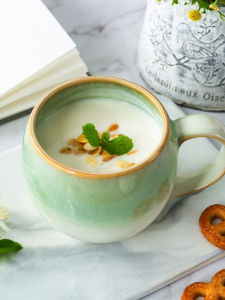 Yuquan เซรามิค Mark ถ้วยไล่โทนสีถ้วยชาเขียวถ้วยอาหารเช้าเช้าเช้าพร้อมสี Underglaze สําหรับใช้ในบ้าน ถ้วยชาเขียว ถ้วยเซรามิค - Lazada