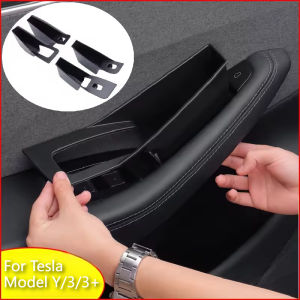 Door Handle Storage Box for Tesla Model 3 Highland Model Y Juniper 2025 Interior Accessories Inner Handle Organizer Phone Holder