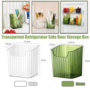 Transparent Refrigerator Side Door Storage Box Fridge Organizer Bin Refrigerator Side Door Storage