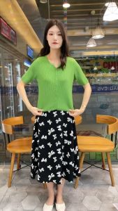 Áo Thun Tay Ngắn Icy Silk cho Phụ Nữ Bé Nhỏ