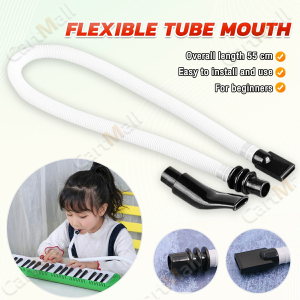 Flexible Tube Mouth Organ Pianica Mouthpiece Musical Instrument Accessories Black