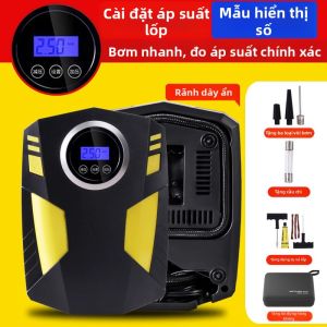 Bơm Hơi Điện Ô Tô Cao Áp Công Suất Lớn Xách Tay