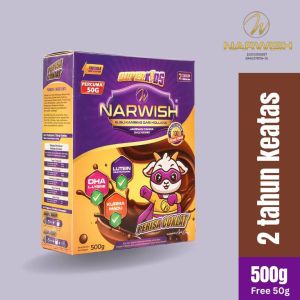 NARWISH SUPERKIDS PERISA COKLAT 500grm + Free 50grm