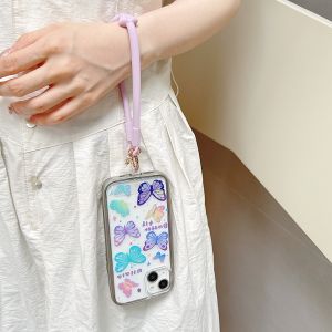 Portable Silicone Wristband Phone Chain Short Womens Style Anti-Loss Mobile Phone Lanyard Hand Strap YN-0480484841502