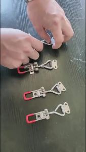 ZEO Latch Clamp Adjustable Pull Latch Cabinet Door Box Toggle Lock Clamp with Hole 100kg/180kg Tightening Force