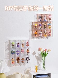 TOLSEN แบบติดผนังกล่องอะคริลิคใส เสียบการ์ดได้ กันน้ำ กันฝุ่น เก็บโมเดล ตุ๊กตา อาร์ตทอย