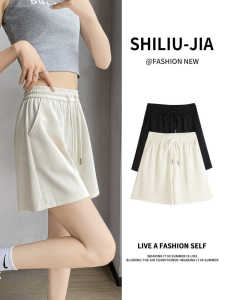 Quần Short Thể Thao Ice Silk Cạp Cao Cho Nữ Mùa Hè 2025 Quần Chạy Bộ Ba Mảnh Màu Trắng Cỡ Nhỏ Quần Bó Chữ a