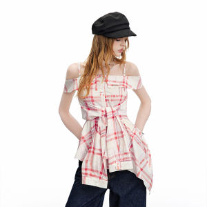 unifree | Áo Blouse Một Vai Dài Có Đai