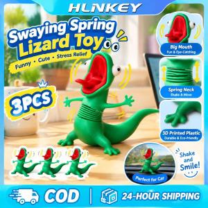 Hlinkey lắc lư thằn lằn đồ chơi lò xo 3D in vui Meme hình căng thẳng sốt ruột giải tỏa trang trí bàn dễ thương màu xanh tắc kè Quà Tặng văn phòng