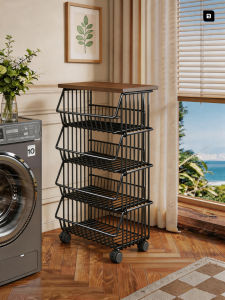 evesigar | Narrow Space Storage Rolling Cart