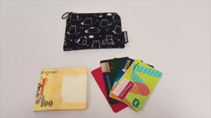 PUNKSTAR Coin Purse Pouch Change Purse With Zipper Lightweight Zippered Minimalist Wallet For Men Women