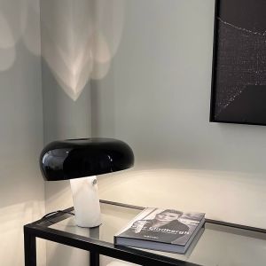 💥Dream Best🔥 Modern Minimalist Snoopy Bedside Table Lamp Light Luxury Creative Designer Living Room Bedroom Hotel Marble Table Lamps Table Light Lamp Adjustable Portable Charger Table Lights for Room