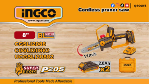 INGCO 20V 8" CORDLESS PRUNER SAW | BRUSHLESS MOTOR | CGSLI20882 CGSLI2088