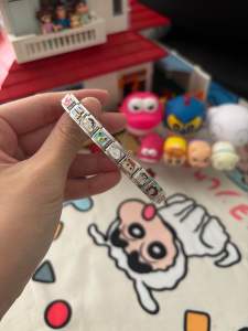 Crayon Shin Chan Bracelet Stainless Steel Male Female Pattern Family Friends Series Jewelry Gift Handmade CharmChainCute