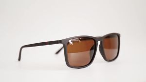 Kacamata Hitam Polarized Pria Vintage Kacamata Wanita Bingkai TR90 Sunglasses Anti UV