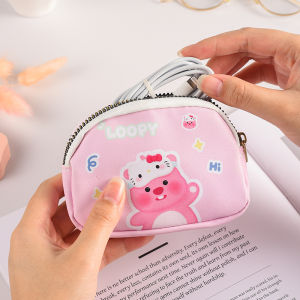 Túi Đựng Tiền Xu Hoạt Hình Dung Tích Lớn Di Động Túi Đựng Chìa Khóa Nhỏ Gọn Túi Đựng Đồ Đa Năng Cho Thanh Thiếu Niên Túi Đựng Tiền Xu Bằng Da PU