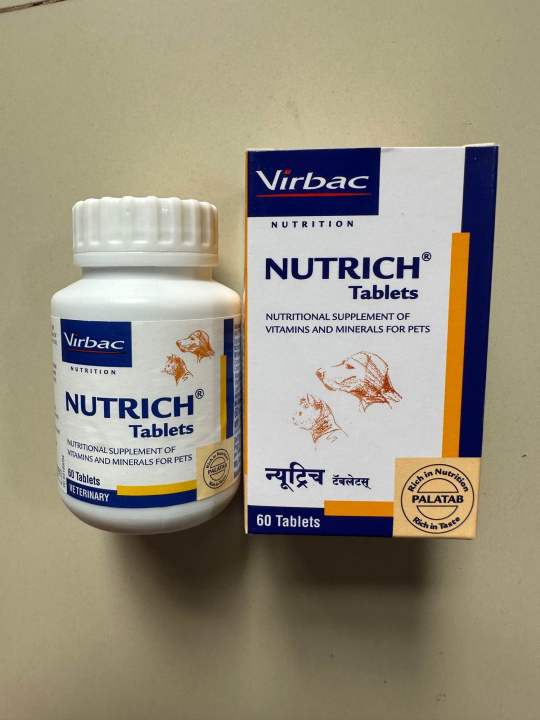 Virbac Nutrich Supplement 60 & 30 tablets( Expiration May 2025) | Lazada PH