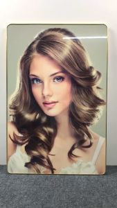 Tranh treo tường mẫu tóc đẹp trang trí tiệm tóc Spa Nails Hair Beauty Salon bóng kiếng nhiều mẫu và kích thước