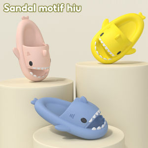 【Produk Diskon】 Sandal lucu / sandal karakter / sandal hiu / sandal anak / sandal dewasa