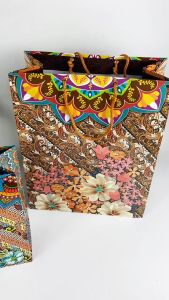 BOS Hand Bag Kertas Arwana Batik/Goodie Bag/Tas Tenteng/Tas Kue