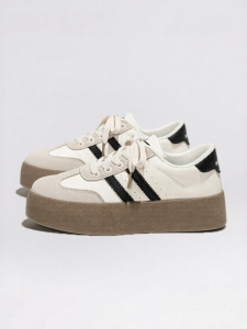 Warrior | Thick Soled Shoes for Short Women White Sneakers