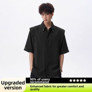 V37 | Vintage Style Flax-like Breathable Short Sleeve Shirt