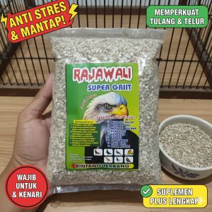 RAJWALALI SUPER GRIIT - Grit Asinan Alami untuk Merpati Burung Kicau - Penenang Stress & Tingkatkan Daya Tahan Tubuh